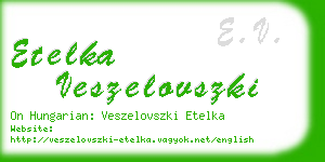 etelka veszelovszki business card